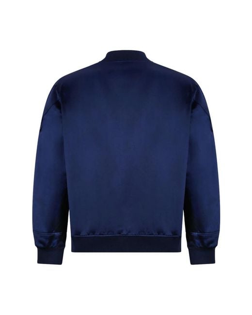 Givenchy Blue Bomber Jackets for men