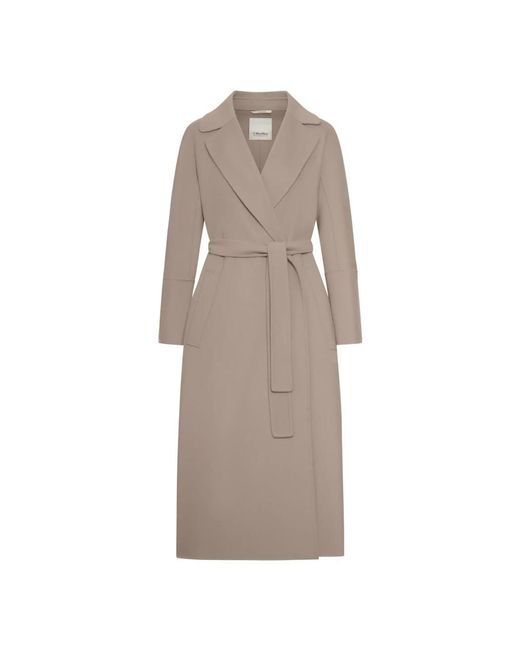Max Mara Brown Belted Coats