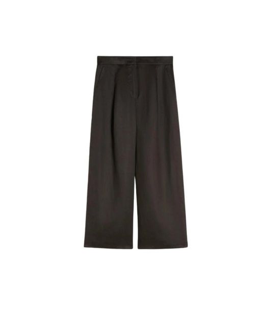 Max Mara Gray Cropped Trousers