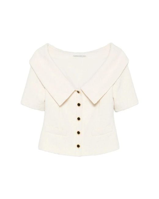 Alessandra Rich White Light Jackets