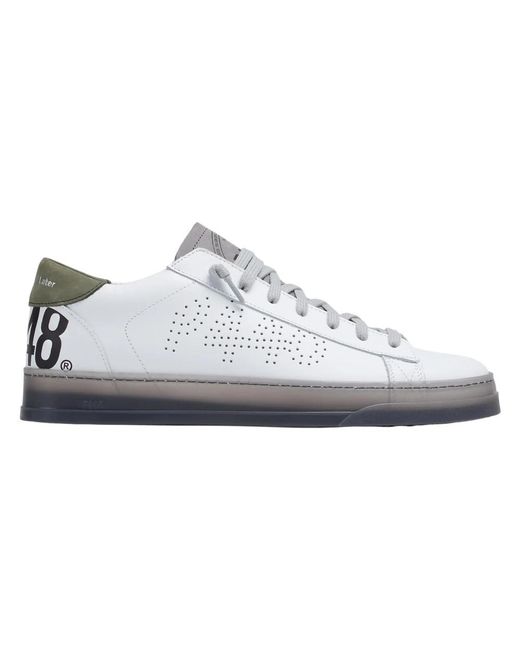 P448 White Sneakers for men