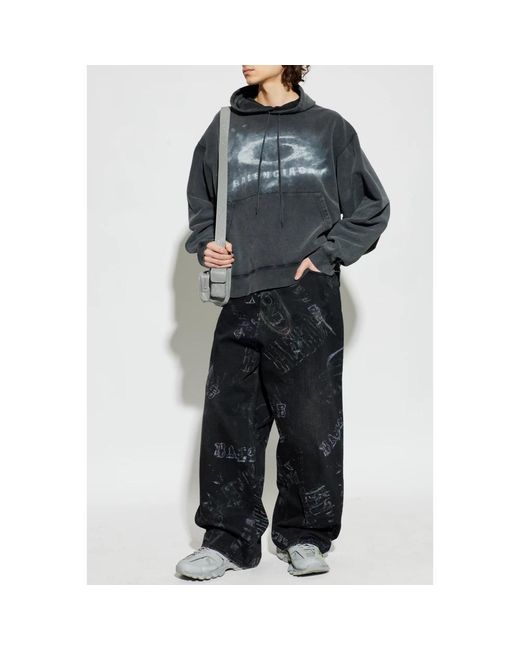 Balenciaga Gray Hoodies for men
