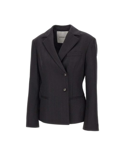 Birgitte Herskind Double-Breasted Blazer in het Black