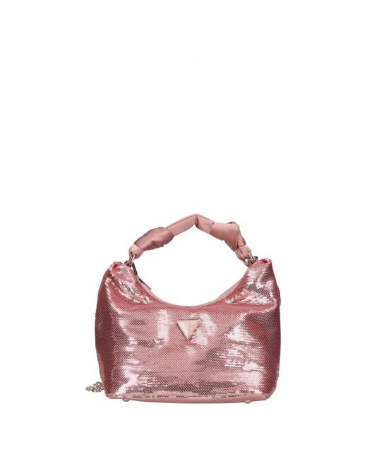 Handbags Guess de color Pink