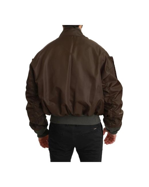 Dolce & Gabbana Black Bomber Jackets for men
