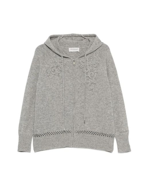 Ermanno Scervino Gray Cardigans