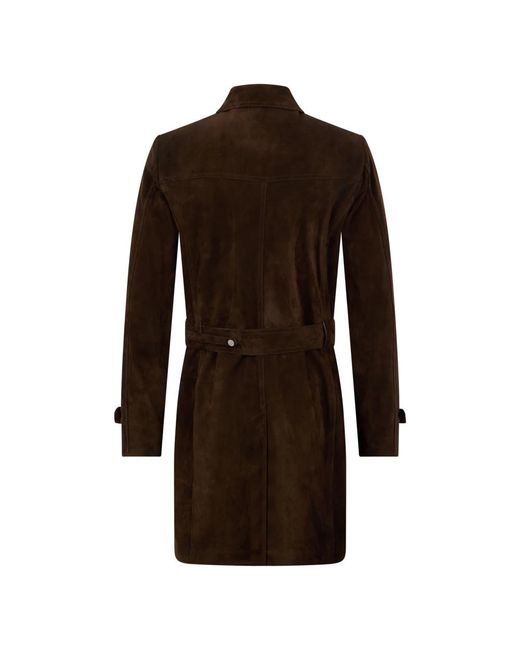Moorer Vitruvio Coat in het Brown voor heren