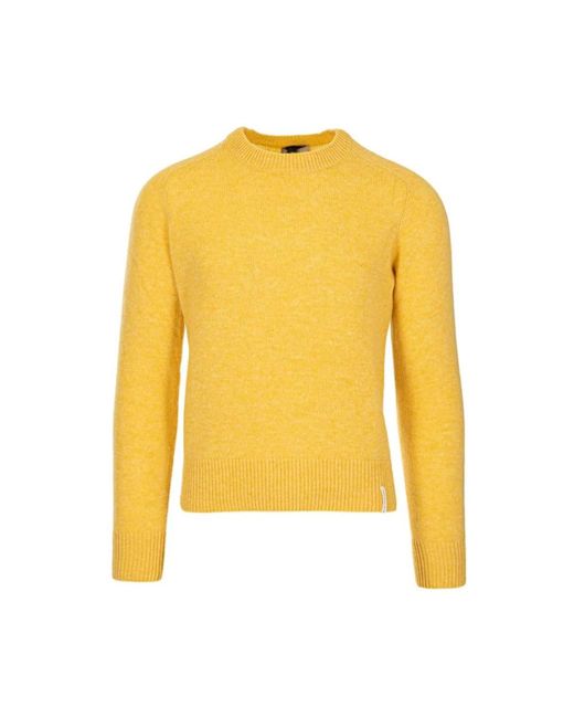 Brooksfield Yellow Round-Neck Knitwear for men