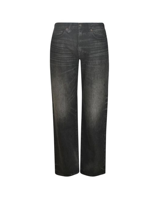 R13 Gray Straight Jeans