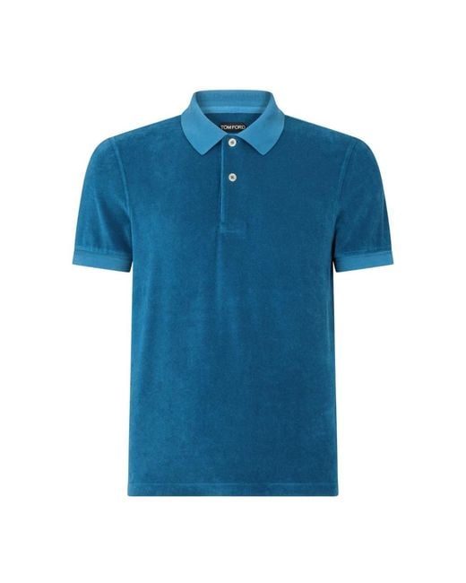 Tom Ford Blue Polo Shirts for men