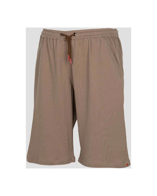 Kiton Brown Casual Shorts for men