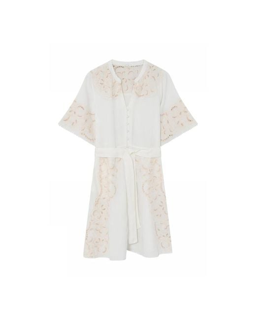 GUSTAV White Short Dresses