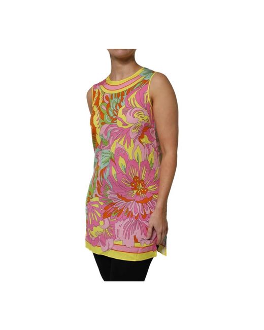 Dolce & Gabbana Red Sleeveless Tops