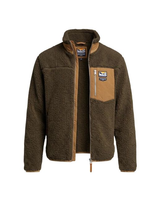 Fleece Jackets Superdry de hombre de color Green