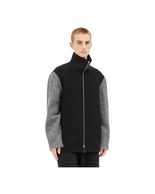 Jil Sander Black Zip-Throughs for men