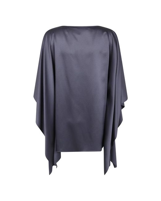 Lanvin Blue Boho Chic Kaftan Top