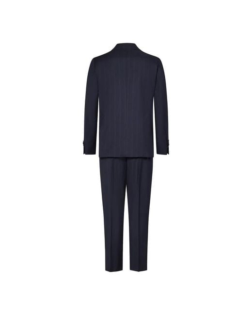 Franzese Collection Blue Double Breasted Suits for men