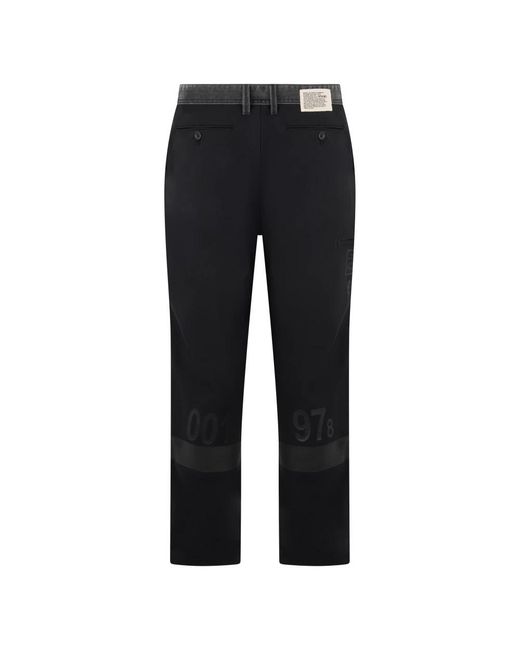 DIESEL Blue Straight Trousers for men