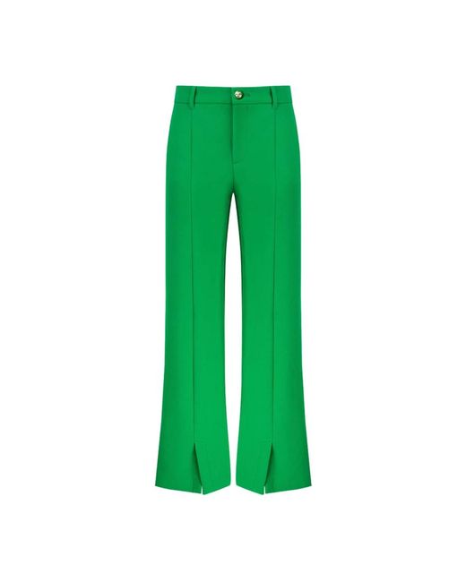 Wide trousers Chiara Ferragni de color Green