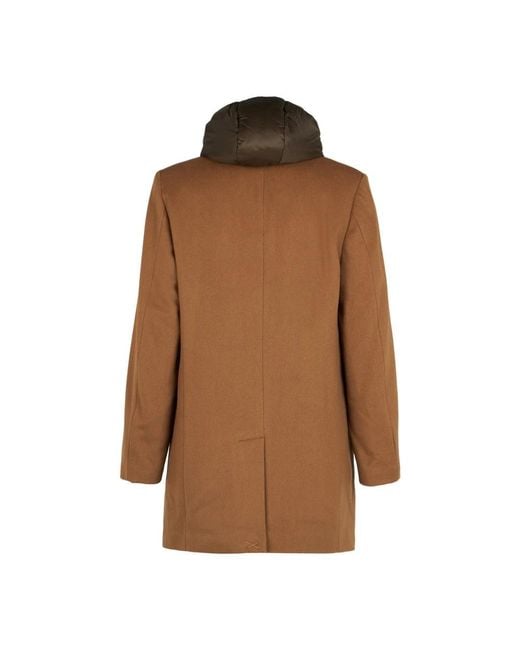 Paltò Brown Single-Breasted Coats for men