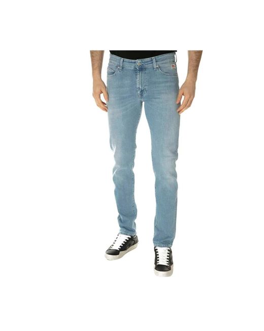 Slim denim jeans di Roy Rogers in Blue da Uomo