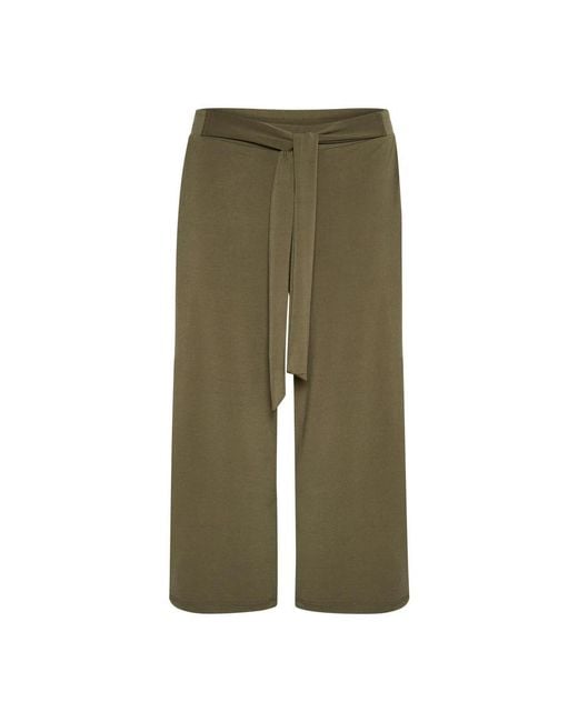 Kaffe Green Cropped Trousers