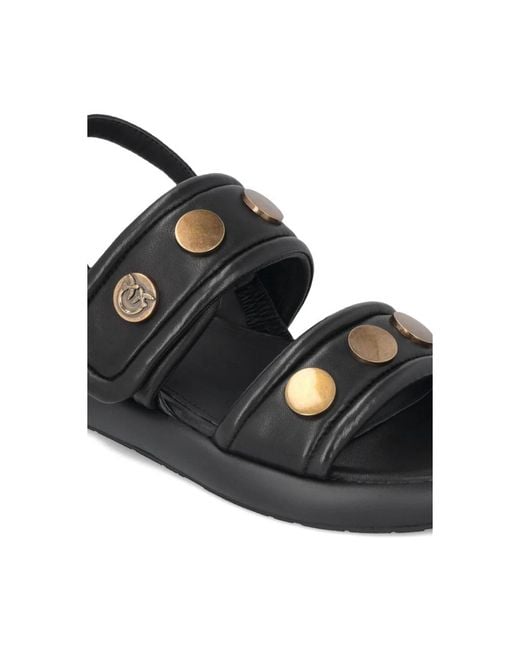 Pinko Black Flat Sandals