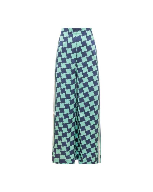 Casablanca Blue Wide Trousers