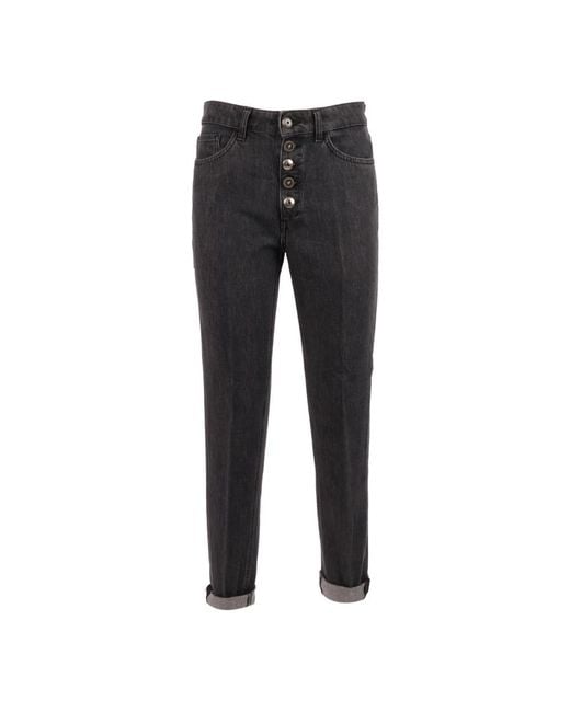 Dondup Black Cropped Jeans