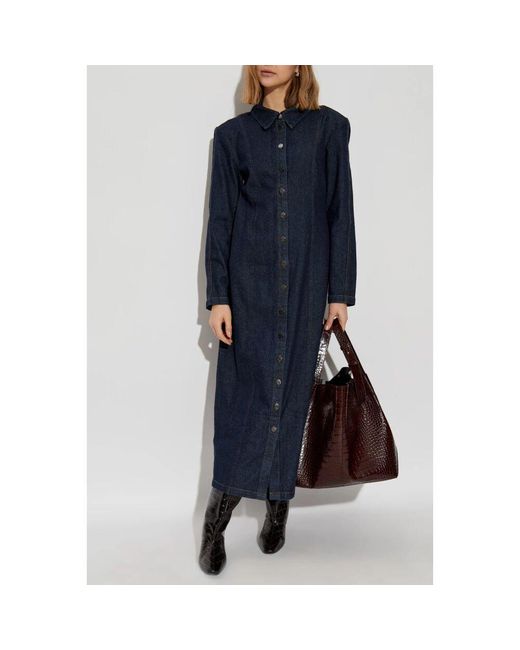 Gestuz Blue Denim kleid tilma lang