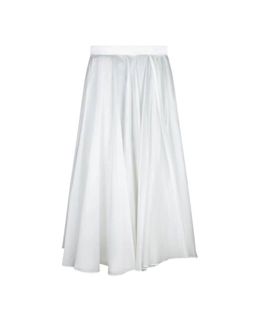 Midi Skirts di Blanca Vita in White