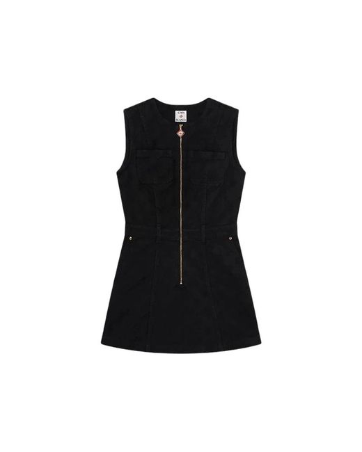 Casablanca Black Sleeveless Tops