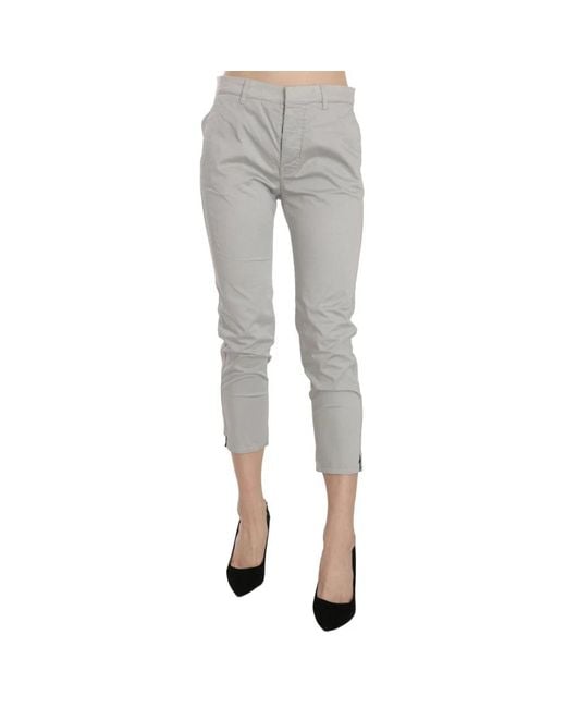 Jucca Gray Cropped Trousers