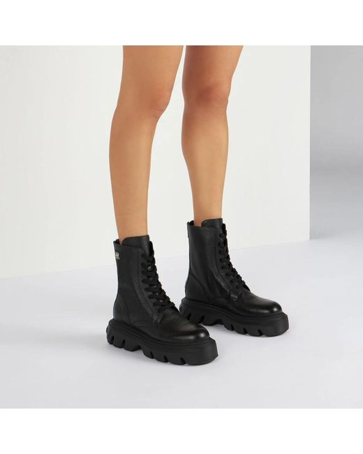 Casadei Black Lace-up boots