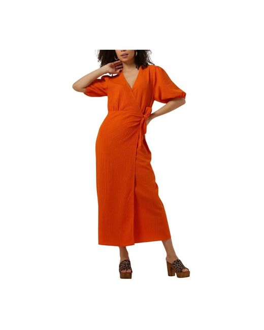 Another Label Camille Bubble Jurk in het Orange