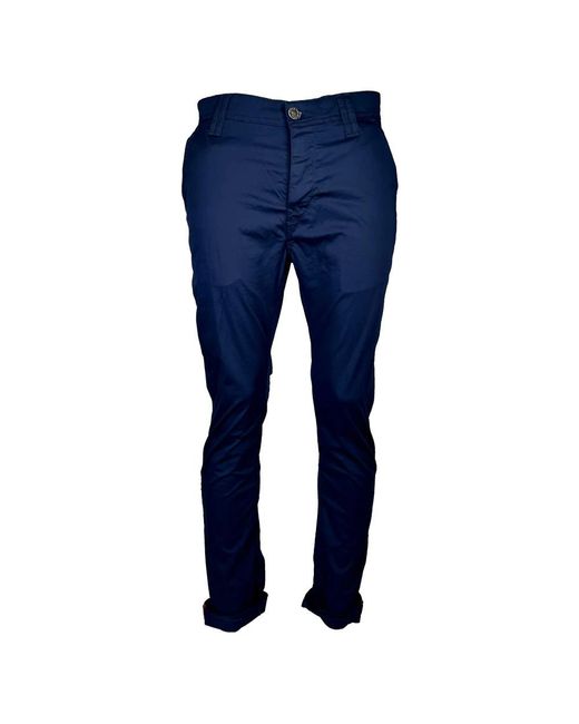 Blue De Gênes Blue Slim-Fit Trousers for men
