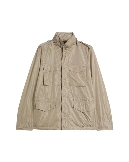 Aspesi Jassen ,Nylon Mini Field Jacket in het Natural voor heren