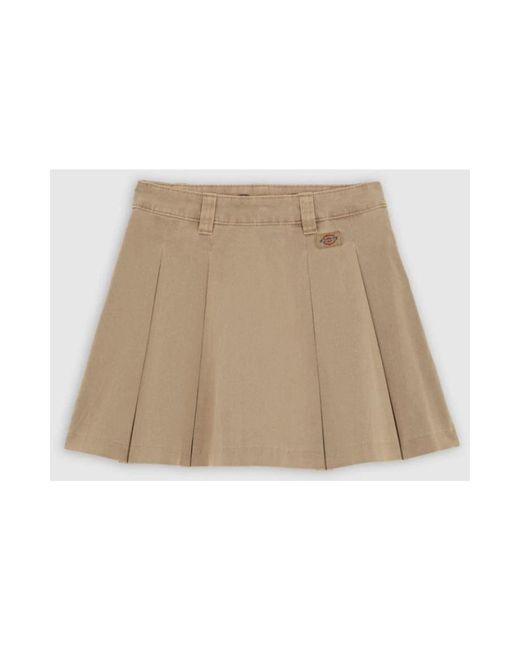 Dickies Rokken ,Bruin ,Katoen Werkrok Met Plooien En Zakken in het Natural