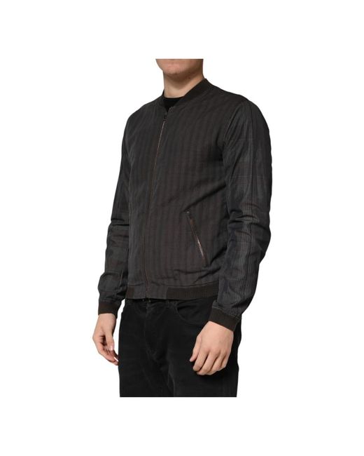 Dolce & Gabbana Black Bomber Jackets for men