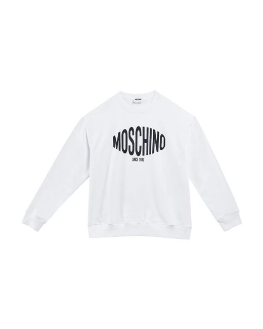 Moschino White Sweatshirts for men