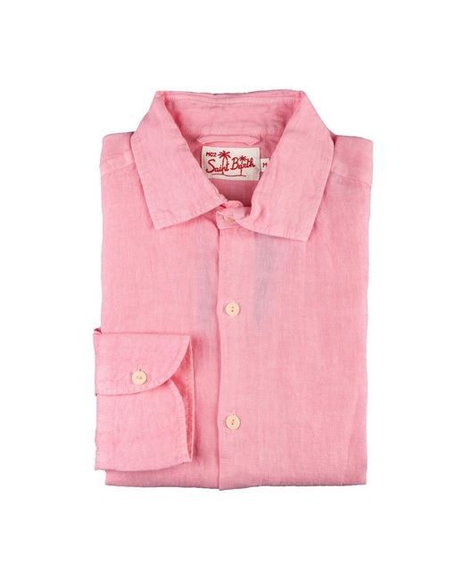 Mc2 Saint Barth Klassisches hemd in Pink für Herren