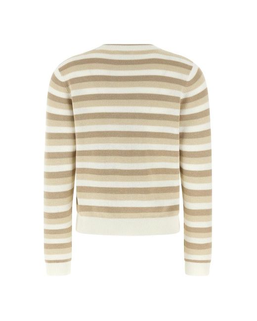 Brunello Cucinelli Natural Round-Neck Knitwear