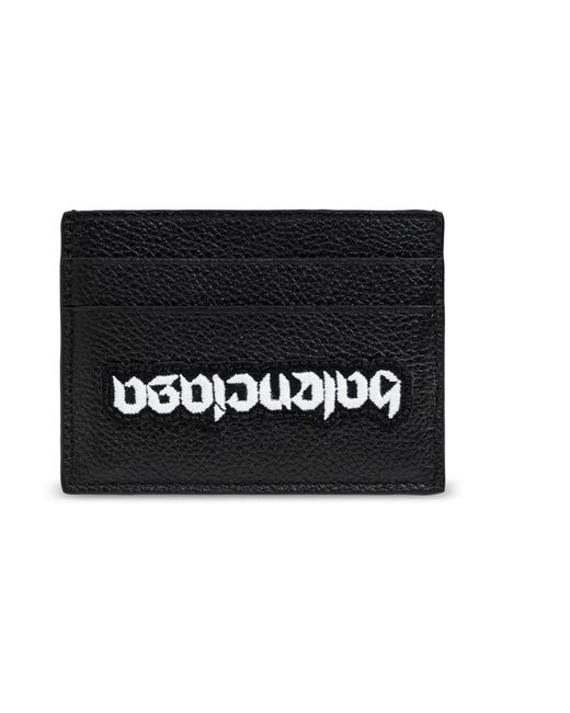 Balenciaga Kartenetui Mit Umgedrehtem Logo in Black für Herren