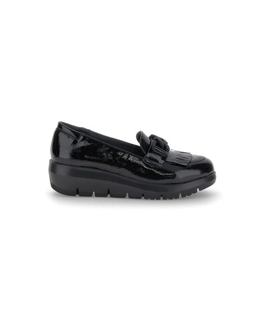 Stonefly Black Loafer Mit Fransen Und Kette