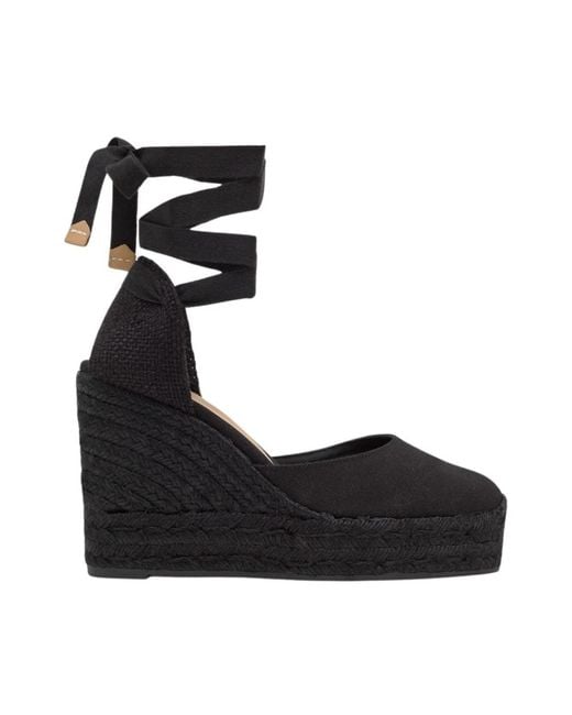 Castaner Black Wedges