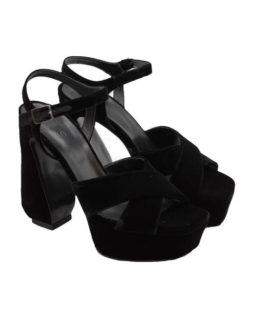 Sergio Rossi Black High Heel Sandals