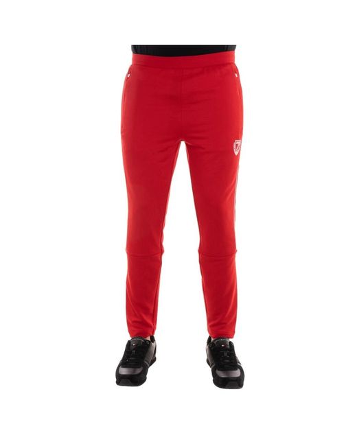 EA7 Red Slim-Fit Trousers for men