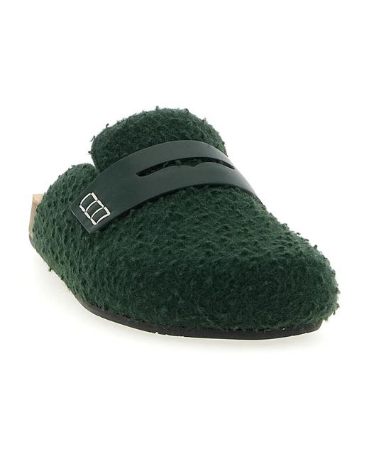 J.W. Anderson Green Slippers