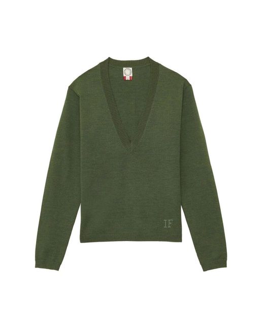 Ines De La Fressange Paris Green Morgana sweater