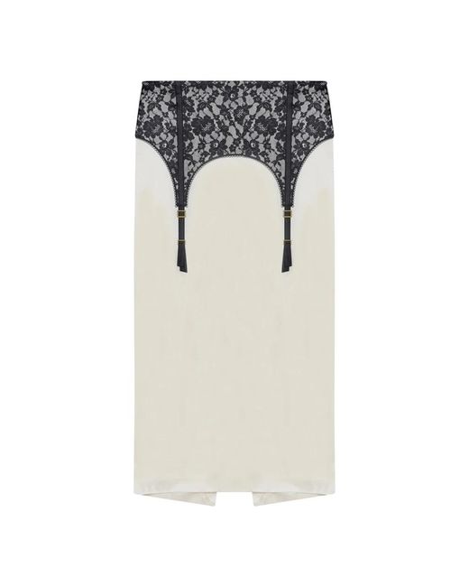 Moschino Gray Midi Skirts